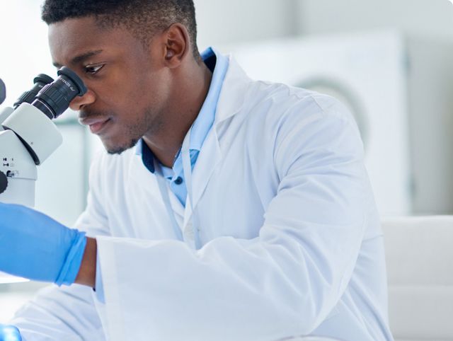 A research coordinator at work